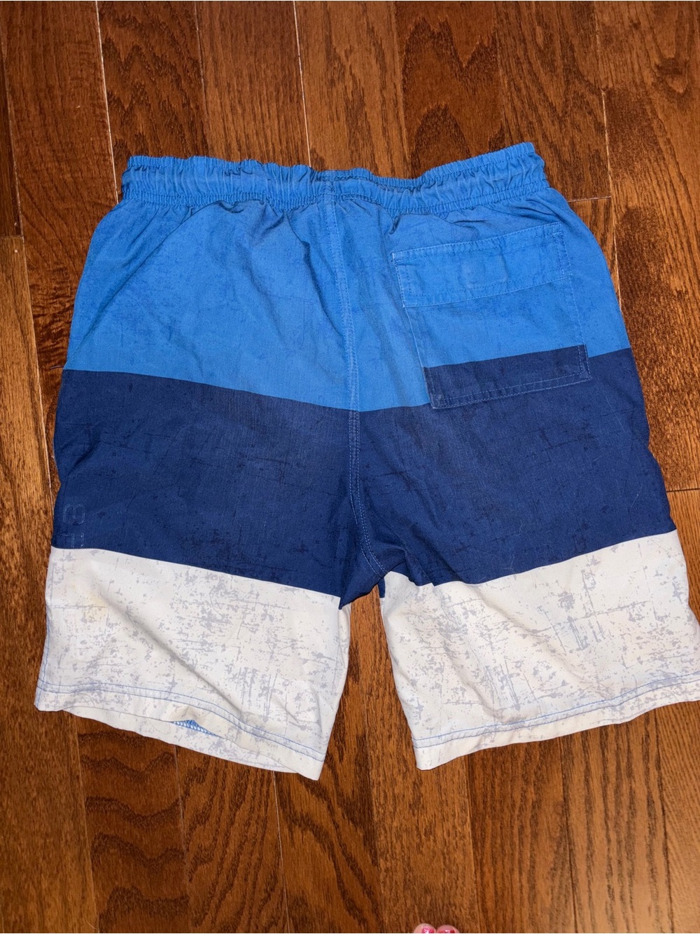 Spyder Boys Blue Tri-Stripe Swim Trunks